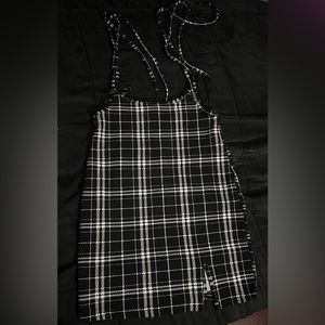 Mini Flannel Patterned Dress